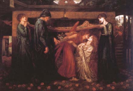 Dante Gabriel Rossetti Dante's Dream at the Time of the Death of Beatrice (mk28)